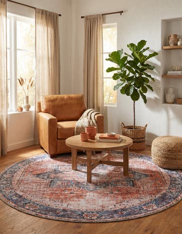 7' 10 x 7' 10 Yara Round Rug