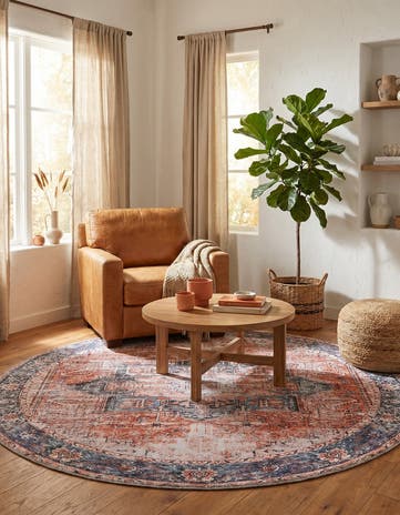7' 10 x 7' 10 Yara Round Rug