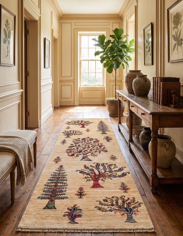 2' 7 x 8' 4 Hand Knotted Ariana Ziegler Runner Rug