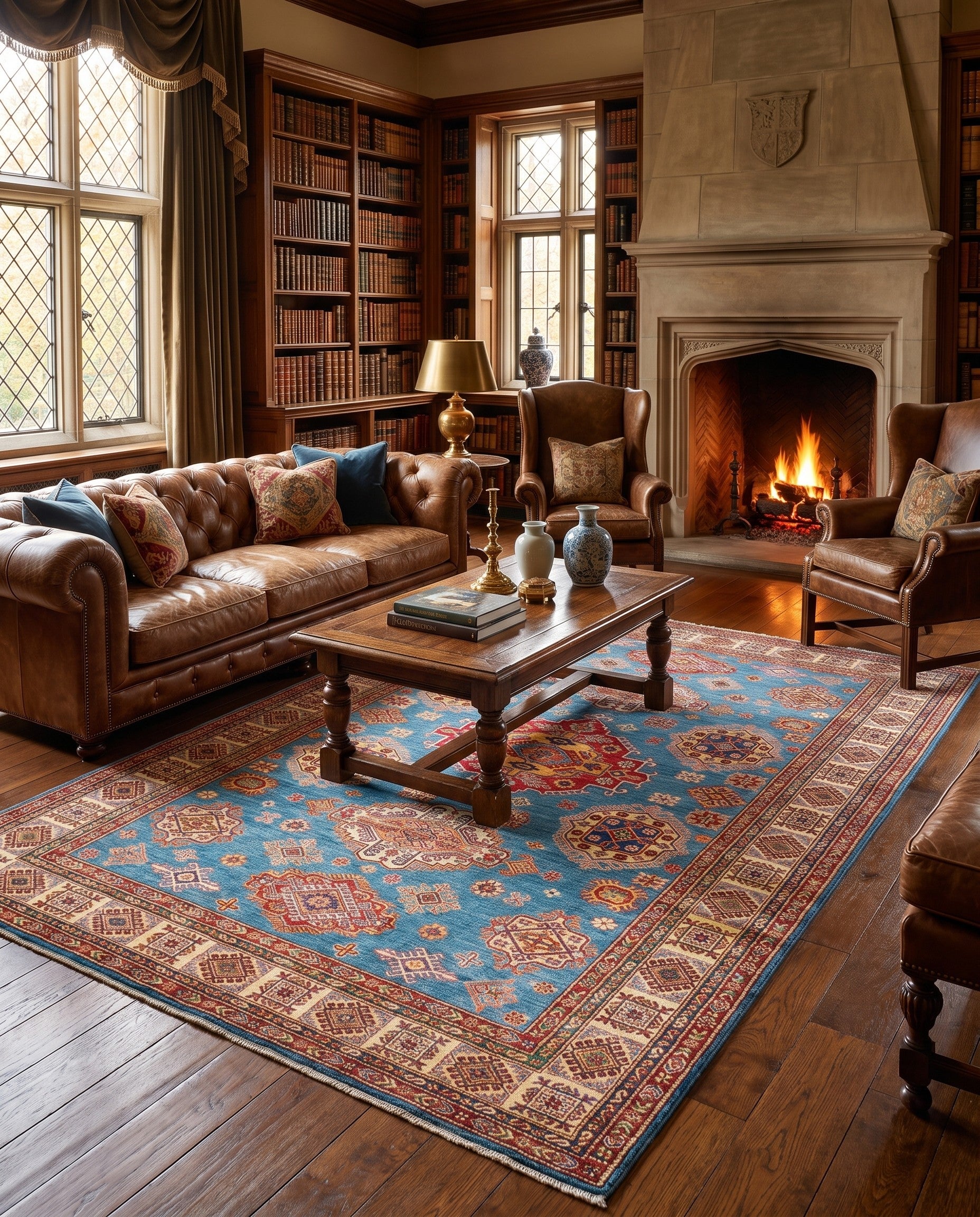 6' 9 x 10' Hand Knotted Kazak Rug