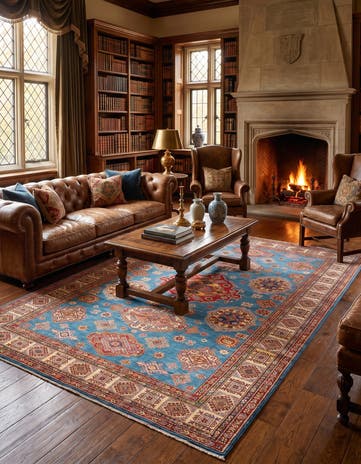 6' 9 x 10' Hand Knotted Kazak Rug
