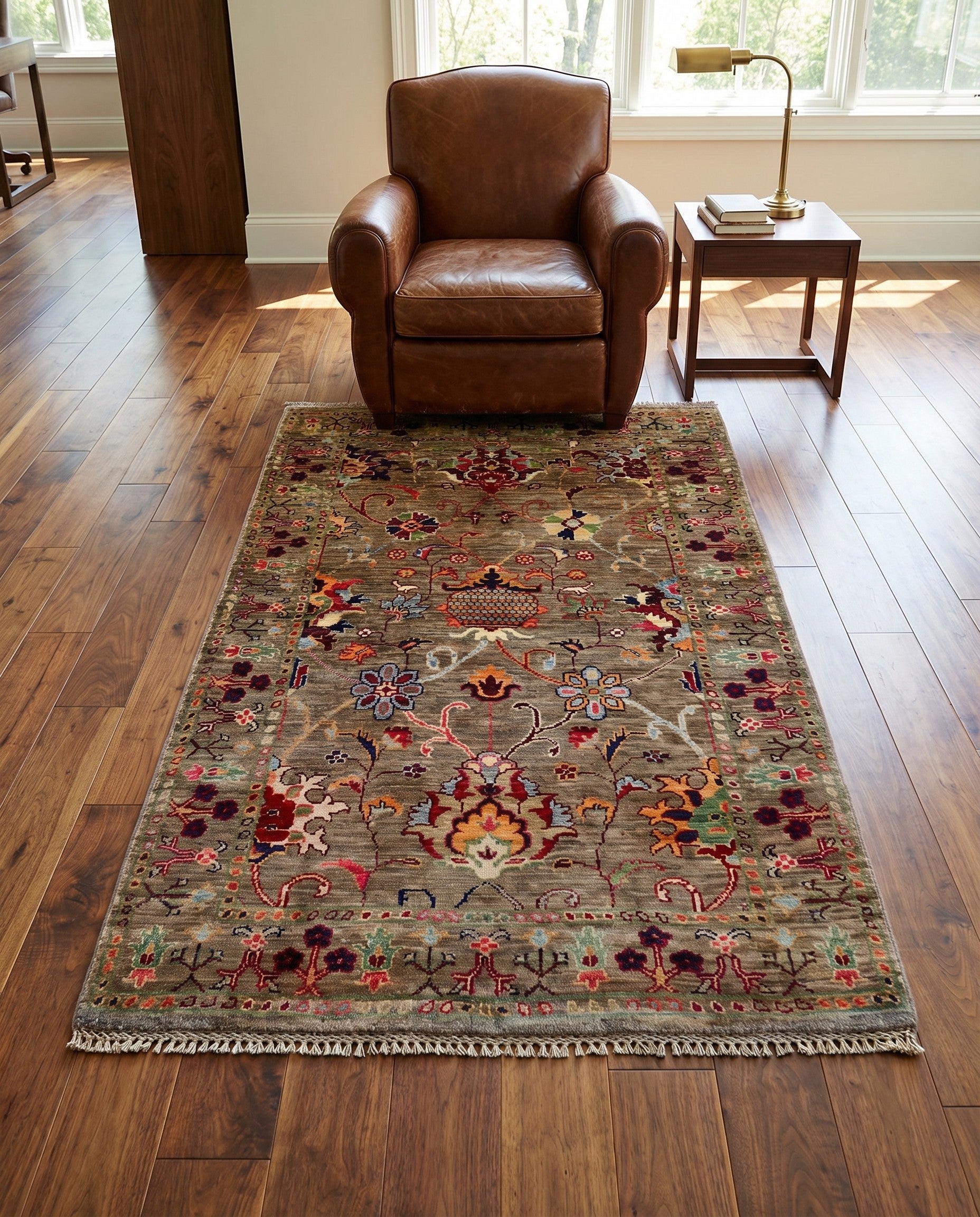3' 3 x 4' 11 Hand Knotted Ariana Ziegler Rug