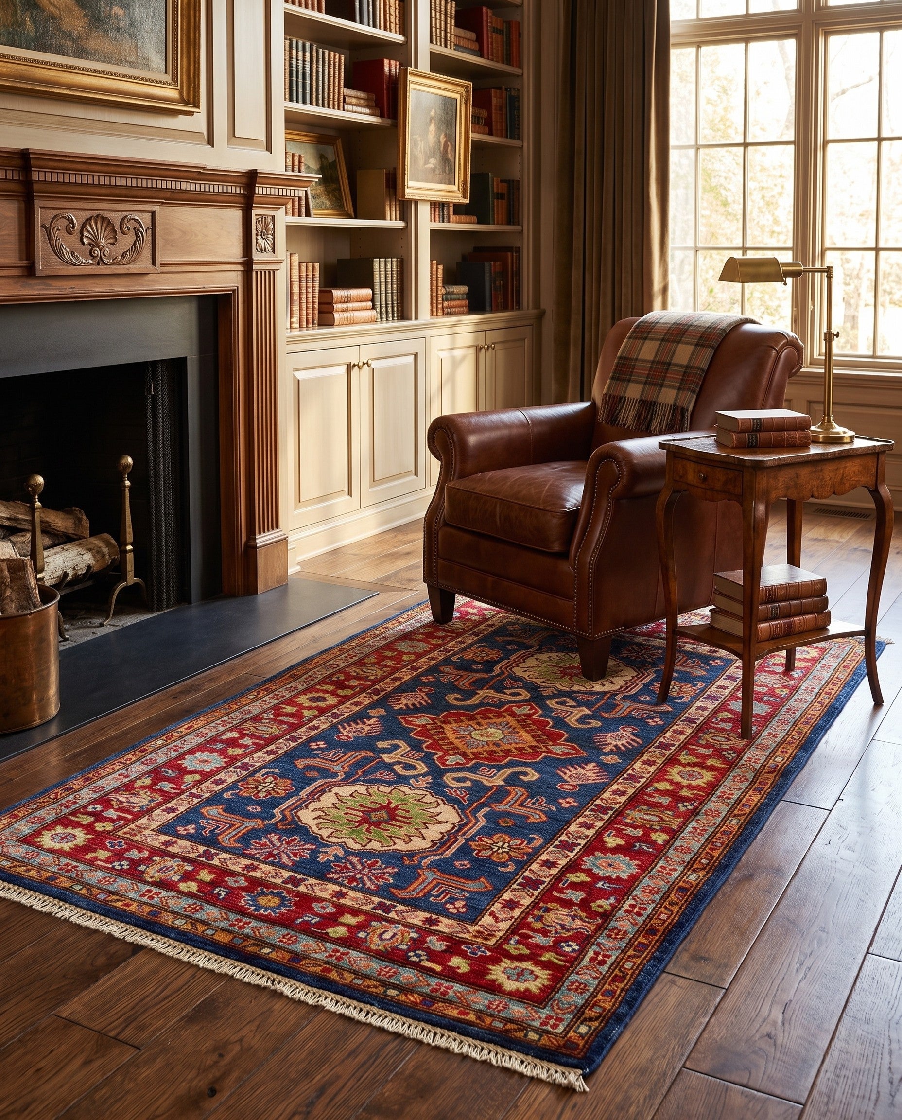 3' 4 x 5' 3 Hand Knotted Kazak Rug