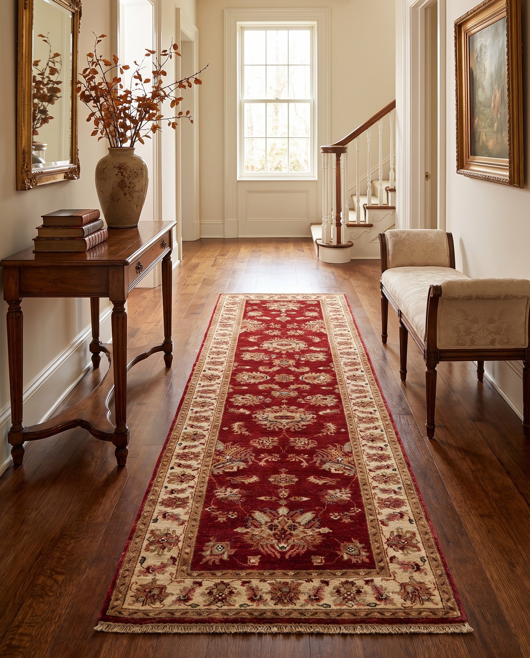 2' 8 x 9' 10 Hand Knotted Peshawar Ziegler Runner Rug