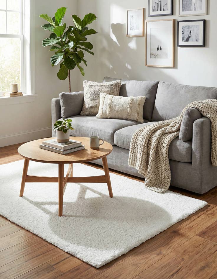 Detail image of  3' 3 x 5' 3 Solid Frieze Rug