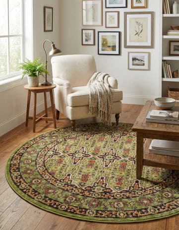 5' 3 x 5' 3 Lucerne Round Rug