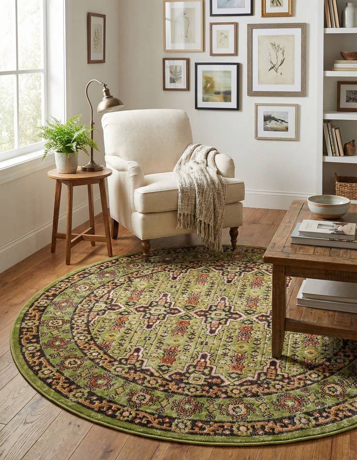 Detail image of 5' 3 x 5' 3 Lucerne Round Rug