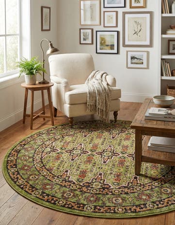 5' 3 x 5' 3 Lucerne Round Rug