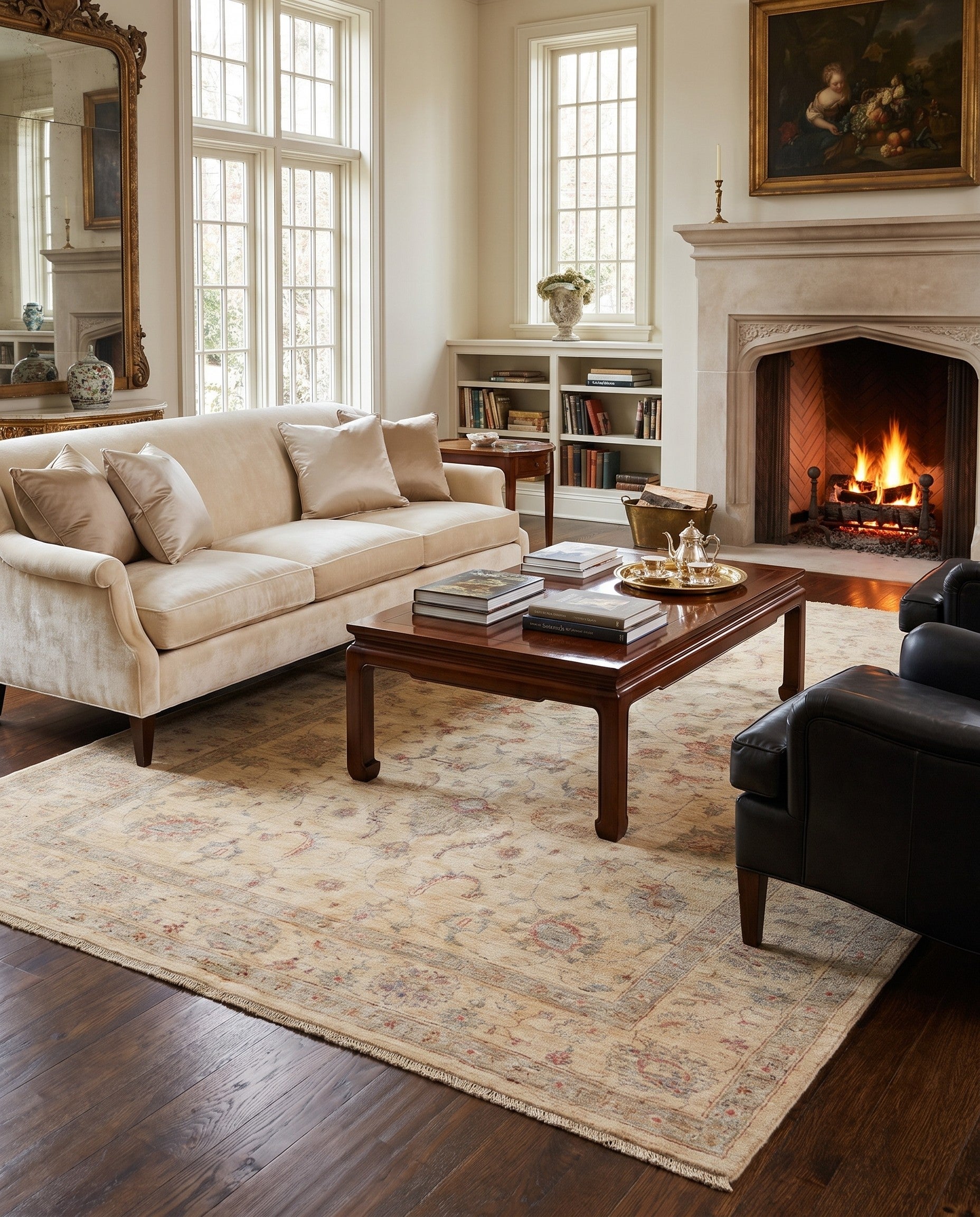 5' 10 x 8' 11 Hand Knotted Ziegler Rug