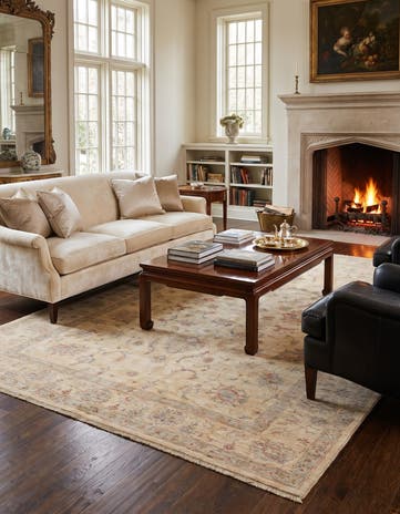 5' 10 x 8' 11 Hand Knotted Ziegler Rug
