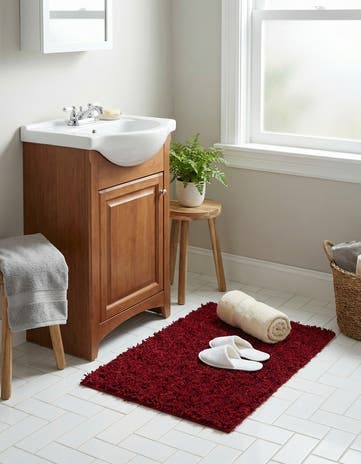 2' x 3' Solid Shag Rug