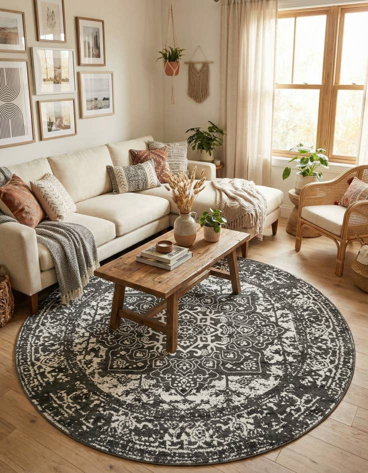 Detail image of 7' 10 x 7' 10 Arlington Round Rug