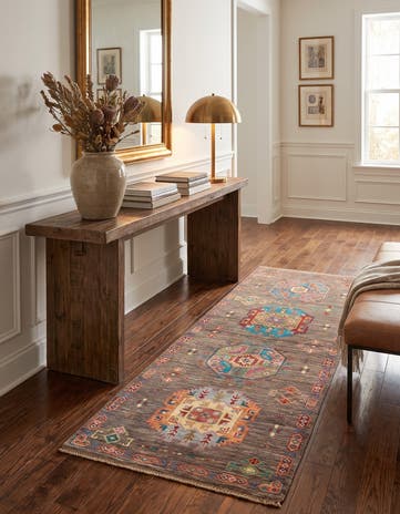 2' 9 x 6' 7 Hand Knotted Ariana Ziegler Runner Rug