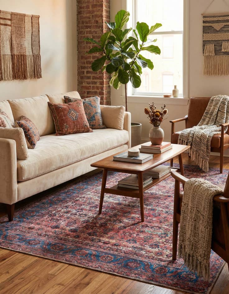 Detail image of 6' x 9' Washable Maahru Rug