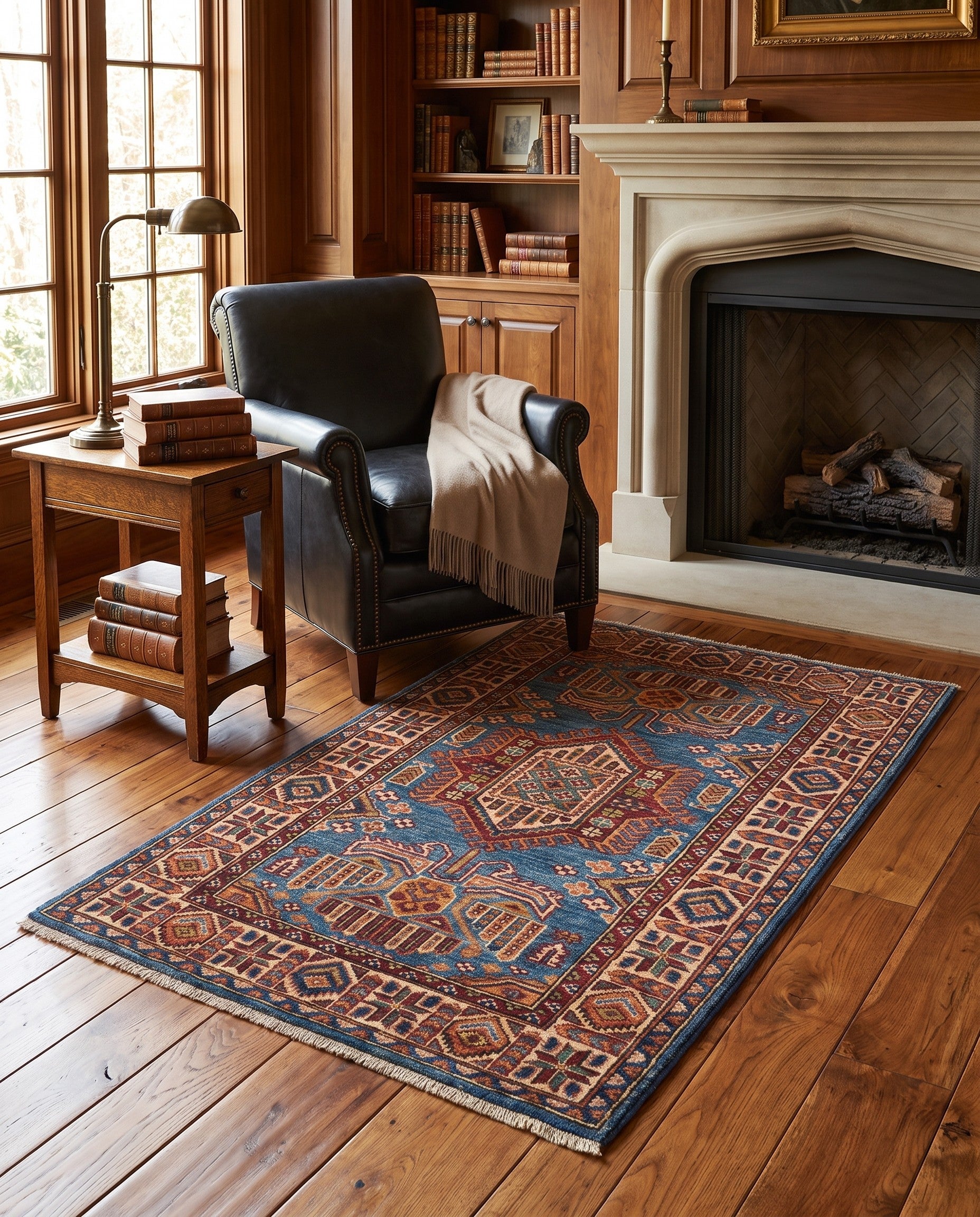 2' 7 x 3' 11 Hand Knotted Kazak Rug