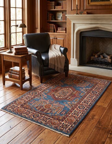 2' 7 x 3' 11 Hand Knotted Kazak Rug