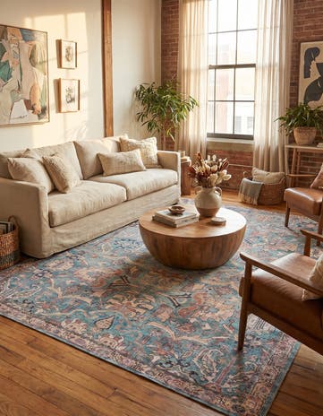 9' 2 x 12' Washable Nostalgia Rug