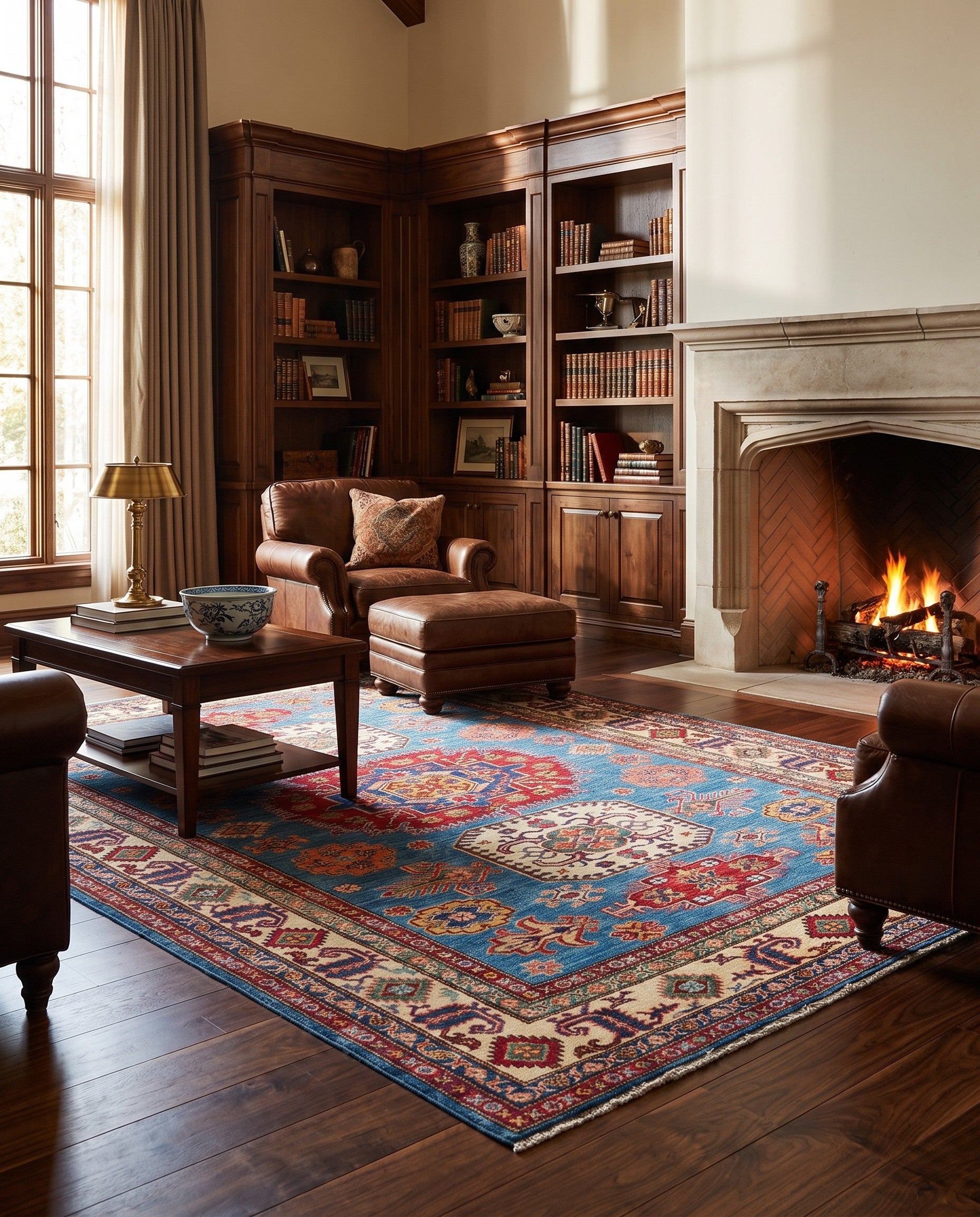 5' x 6' 6 Hand Knotted Kazak Rug