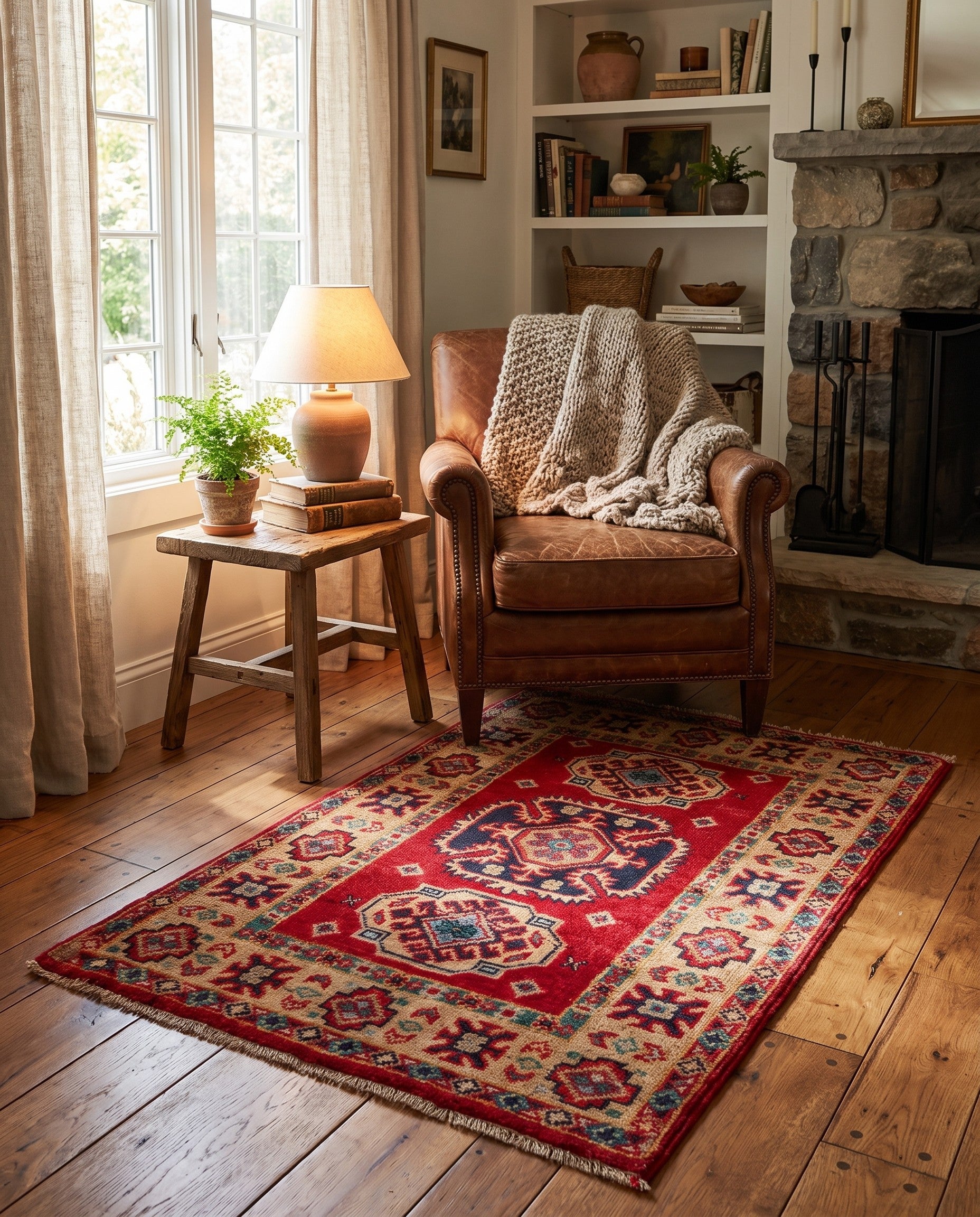 2' 1 x 3' 1 Hand Knotted Kazak Rug