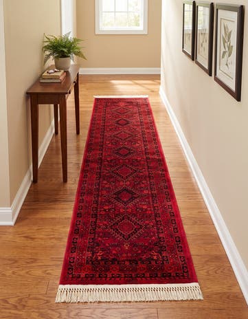 Red Bokhara Runner Rug