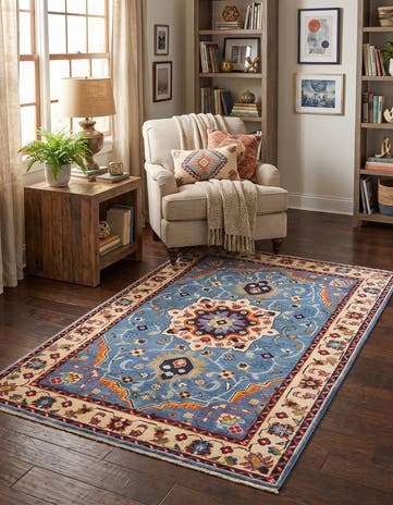 3' 3 x 4' 9 Hand Knotted Kazak Rug
