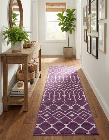 2' x 6' 7 Kasbah Trellis Runner Rug