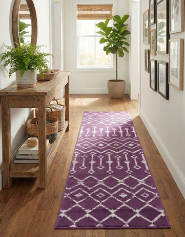 2' x 6' 7 Kasbah Trellis Runner Rug