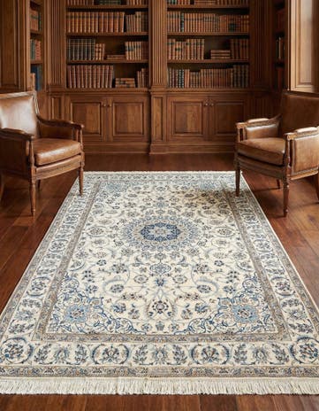 5' 1 x 7' 11 Hand Knotted Nain Rug