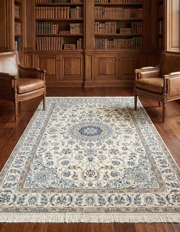 5' 1 x 7' 11 Hand Knotted Nain Rug