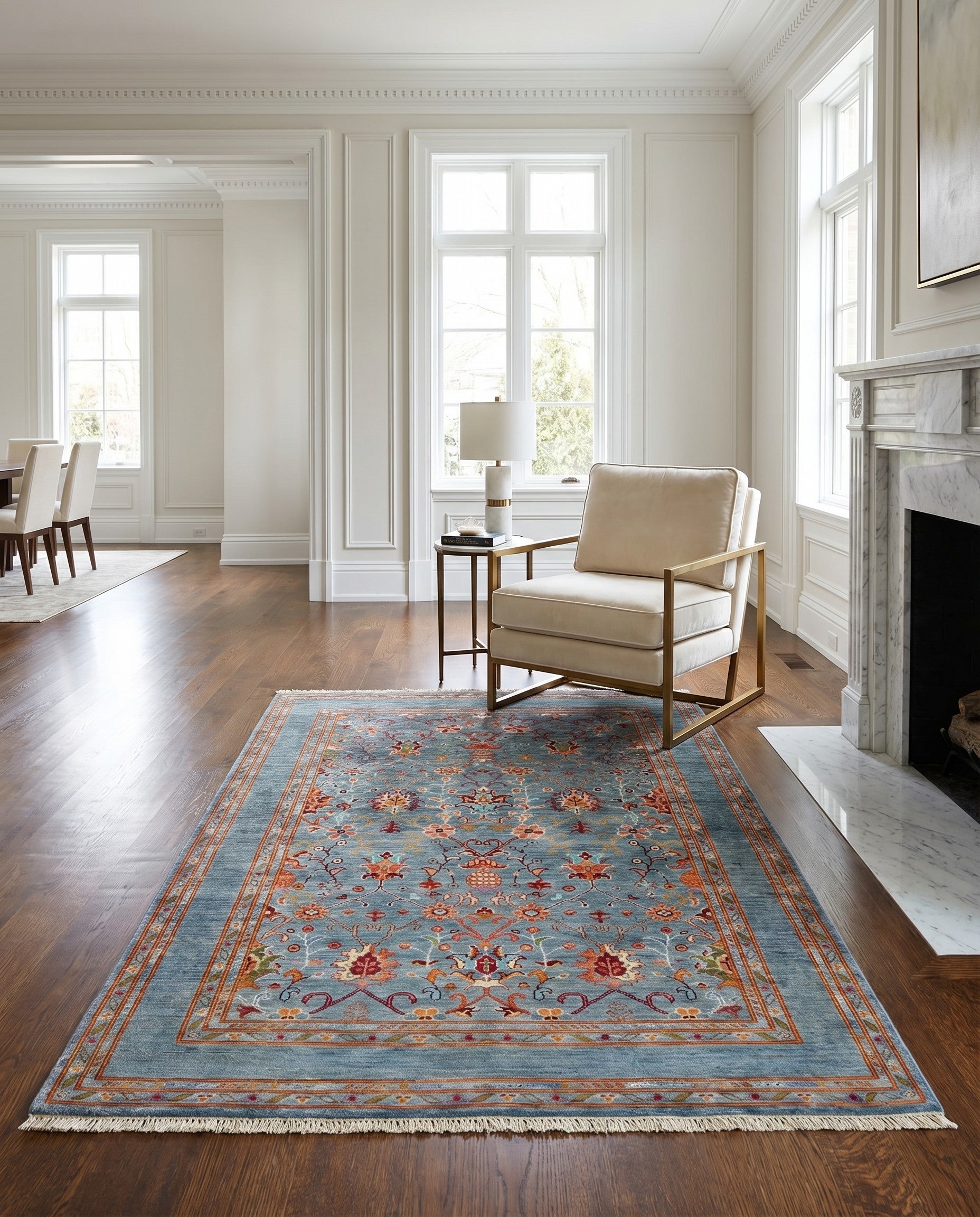 4' 1 x 6' 2 Hand Knotted Ariana Ziegler Rug