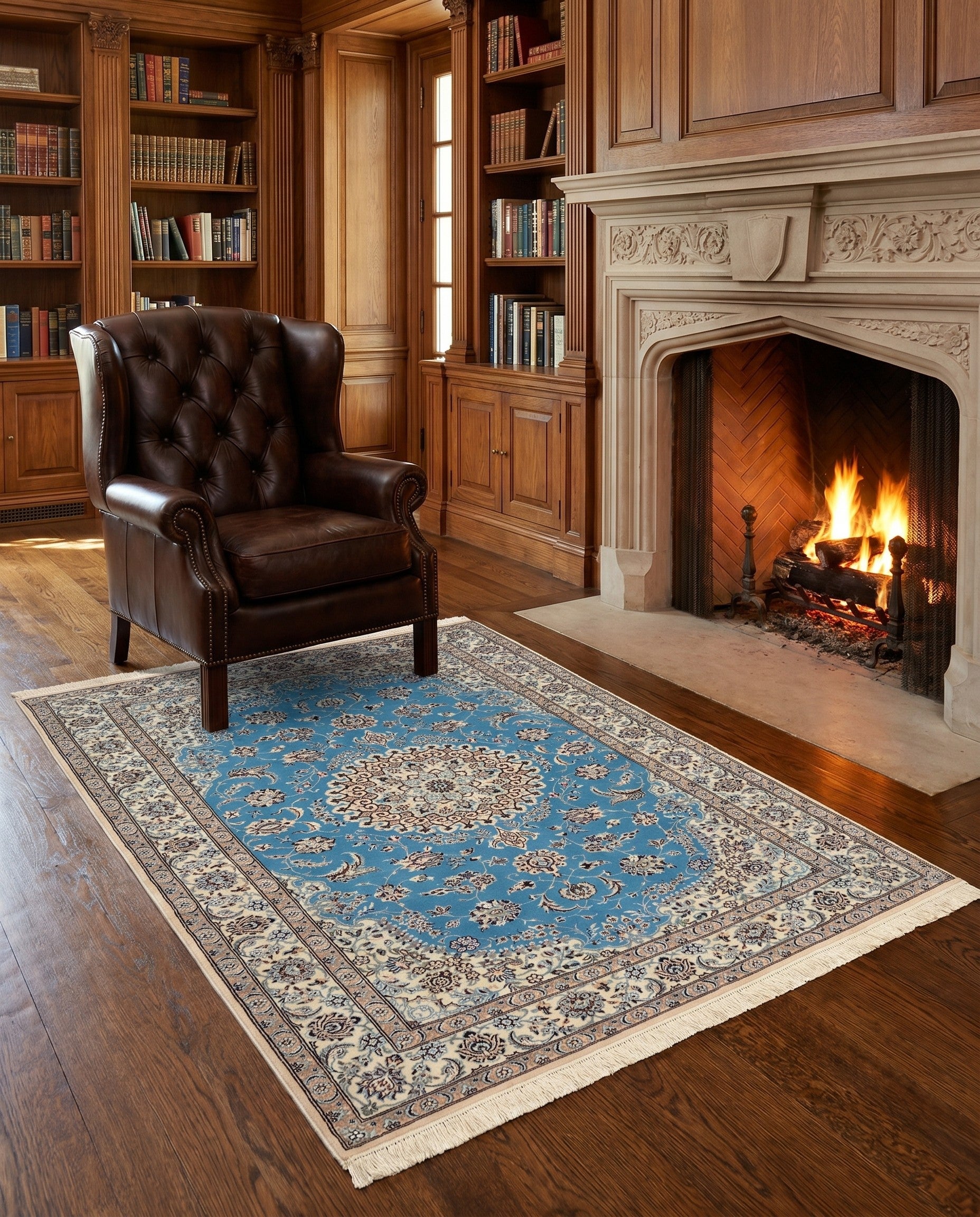 4' 2 x 6' 3 Nain Rug