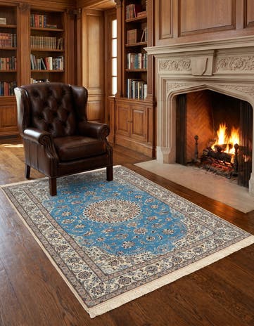 4' 2 x 6' 3 Nain Rug