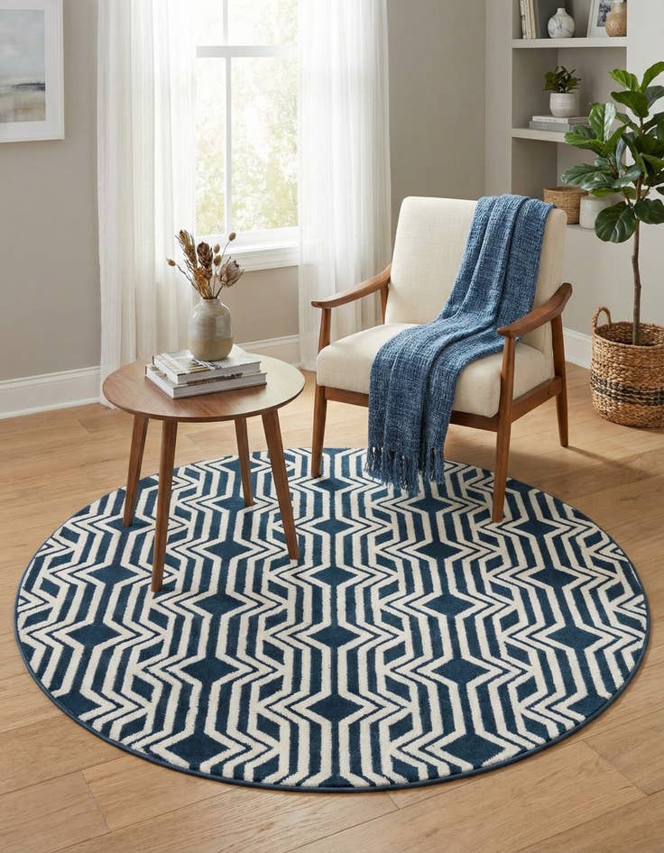 Detail image of 4' x 4' Vince Camuto Round Rug