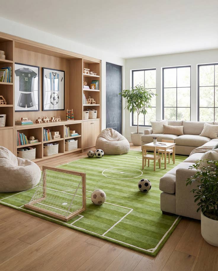 Detail image of 10' x 14' 1 Playtime Kids Wool Freeform Rug