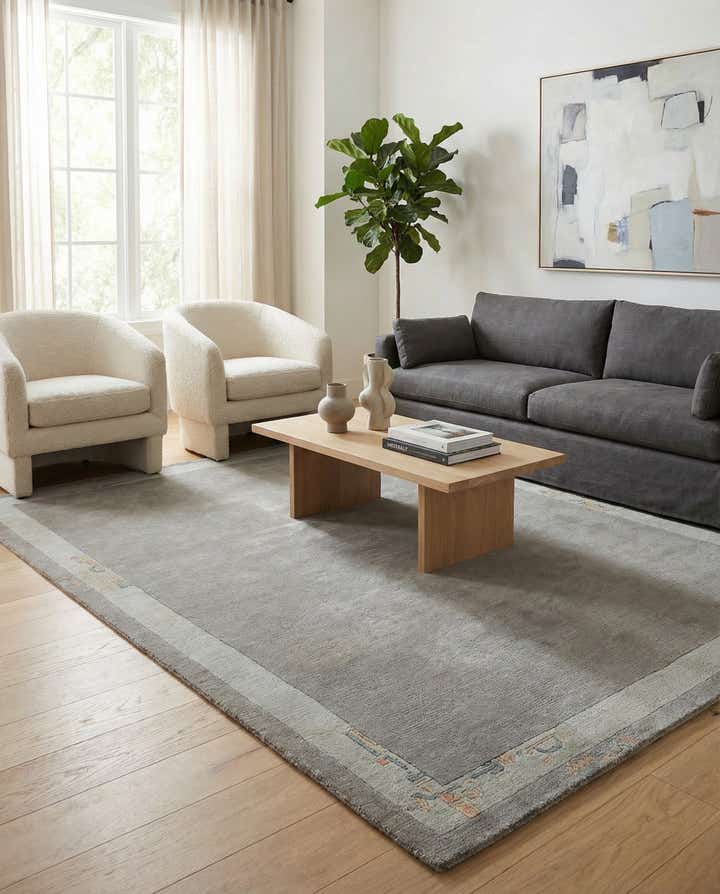 4' 8 x 6' 7 Hand Knotted Nepal Wool Rug