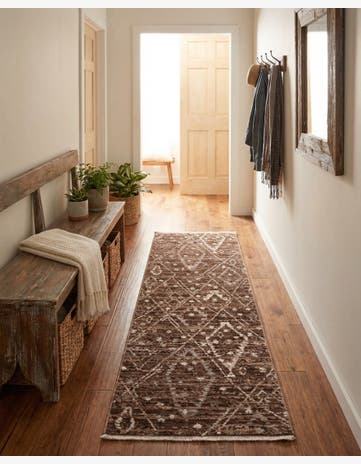 Brown Grand Tradition Runner Rug
