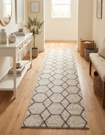 2' x 13' Lattice Frieze Runner Rug