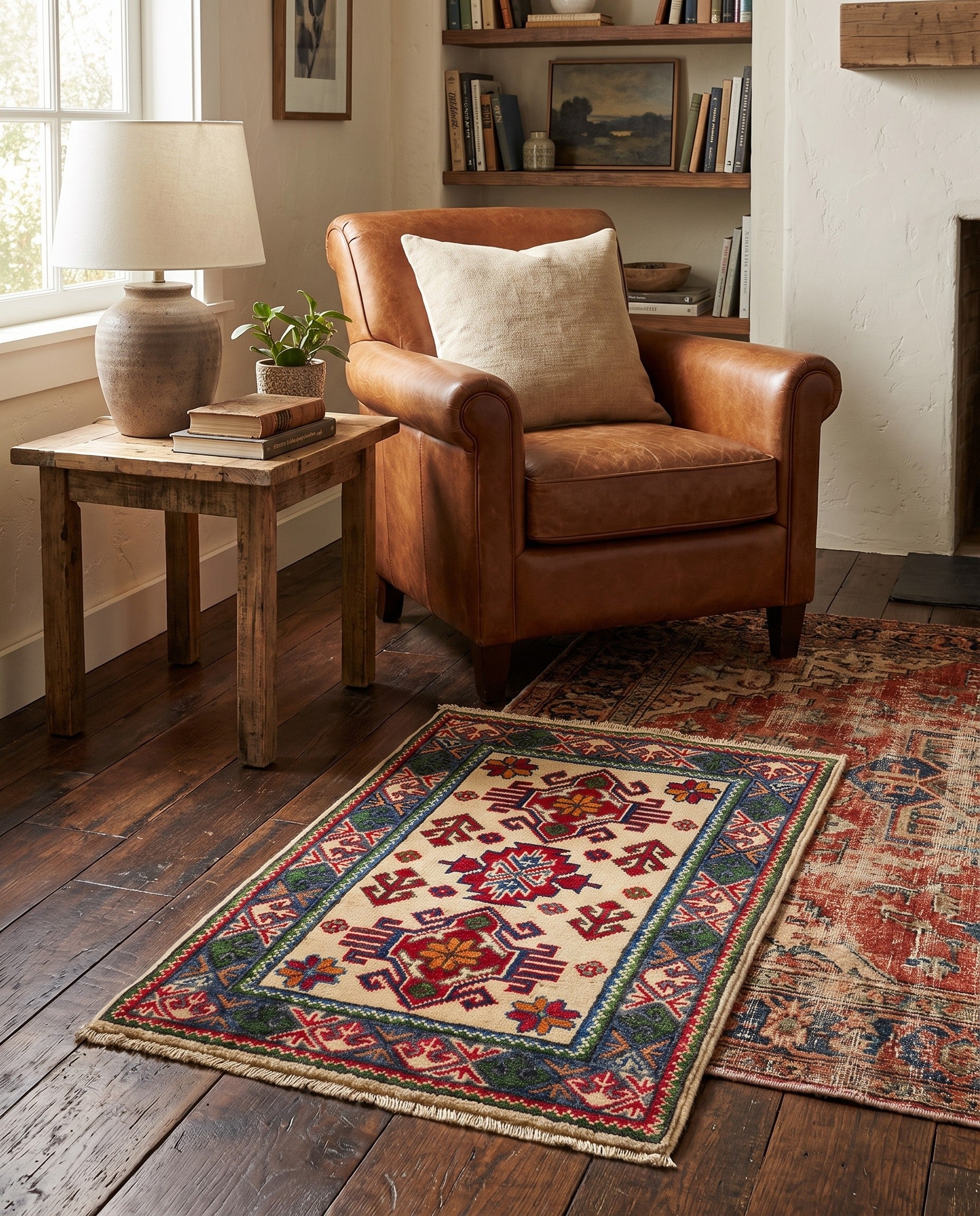 1' 11 x 2' 11 Hand Knotted Kazak Rug