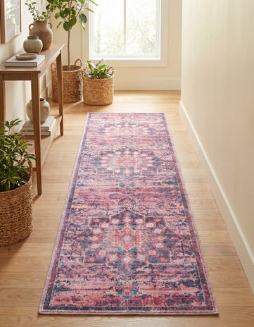 2' x 9' 10 Washable Francesca Runner Rug