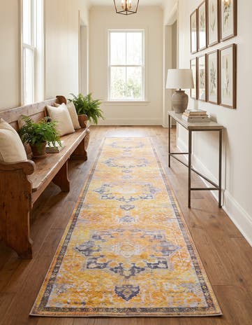 2' x 10' Washable Francesca Runner Rug