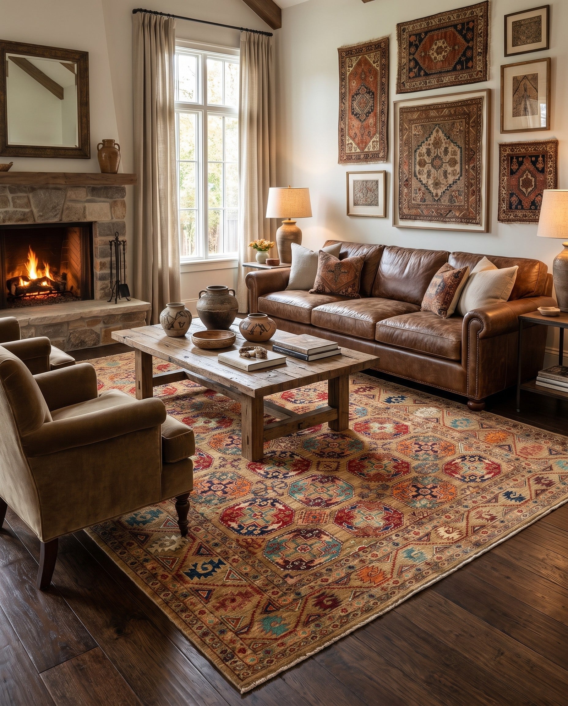 5' 9 x 8' 4 Hand Knotted Ariana Ziegler Rug