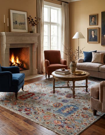 5' 1 x 6' 11 Hand Knotted Ariana Ziegler Rug