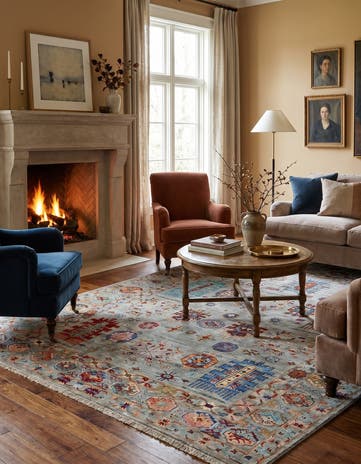5' 1 x 6' 11 Hand Knotted Ariana Ziegler Rug
