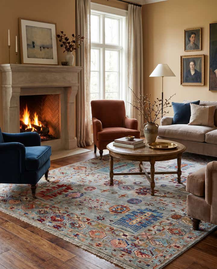5' 1 x 6' 11 Hand Knotted Ariana Ziegler Rug