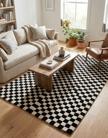 4' 1 x 6' 1 Hand Tufted Wool Rug