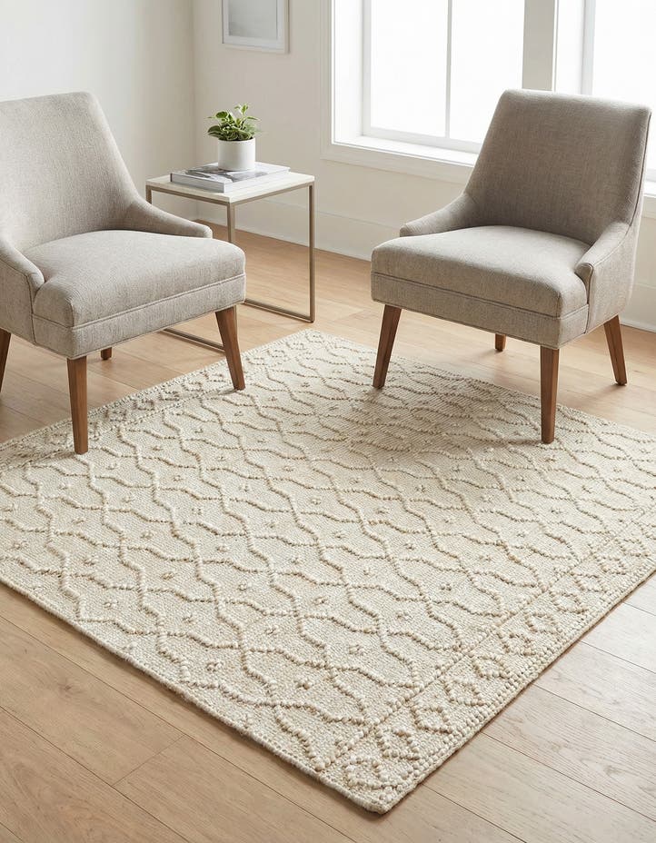 5' 3 x 5' 3 Hand Woven Larsa Jute Square Rug