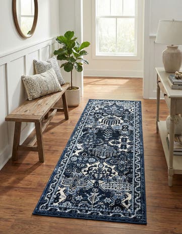 Blue Miranda Runner Rug