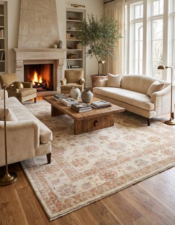 7' 1 x 9' 11 Hand Knotted Ziegler Rug