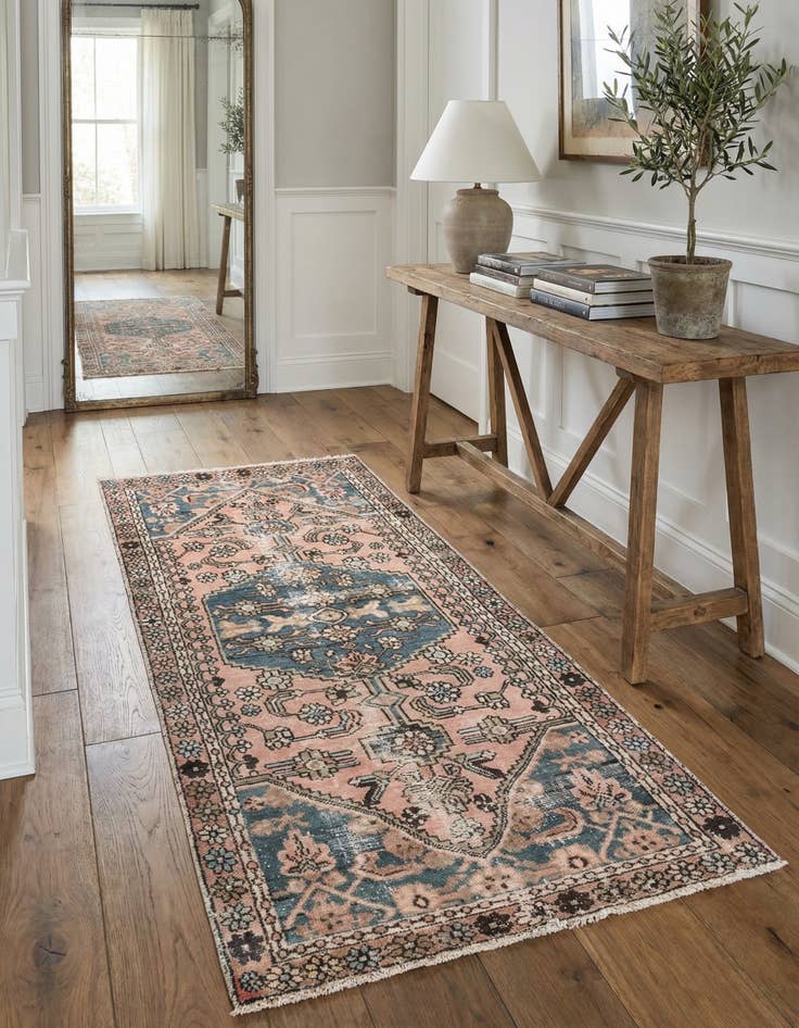 Detail image of 3' x 6' 2 Hand Knotted Ultra Vintage Persian Wool Runner Rug