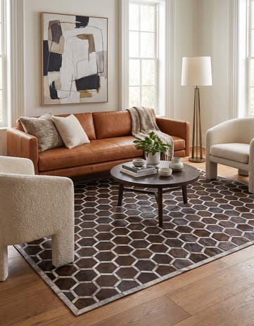5' 2 x 8' 2 Cowhide Rug